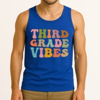 Retro Groovy Third Grade Vibes 3Rd Grade First Day Of School Gift Tank Top