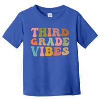 Retro Groovy Third Grade Vibes 3Rd Grade First Day Of School Gift Toddler T-Shirt