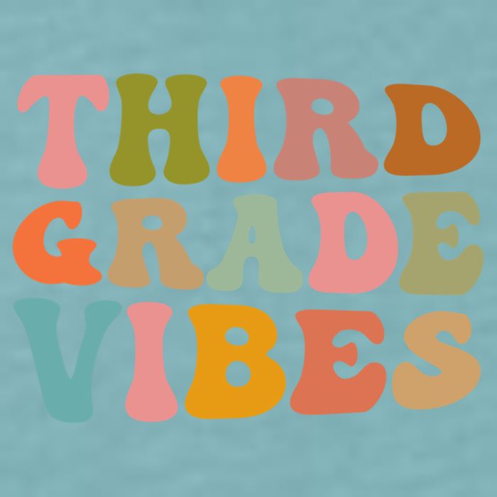 Retro Groovy Third Grade Vibes 3Rd Grade First Day Of School Gift Sueded Cloud Jersey T-Shirt