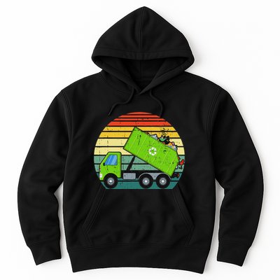 Retro Garbage Truck Waste Management Hoodie