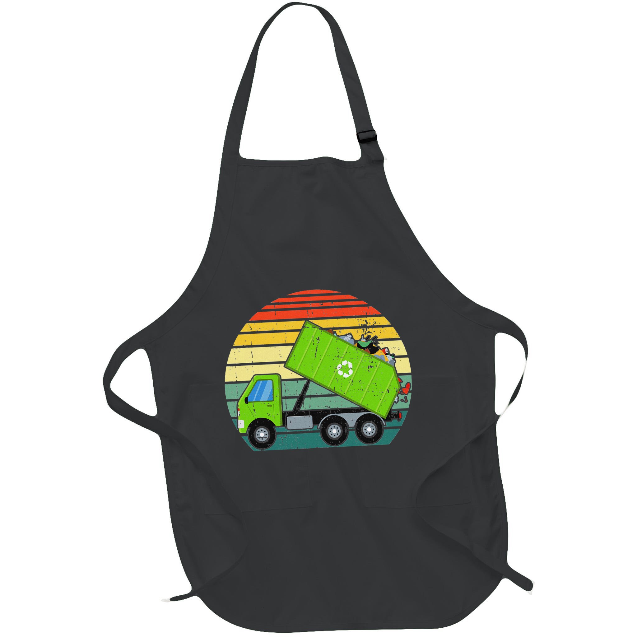 Retro Garbage Truck Waste Management Apron