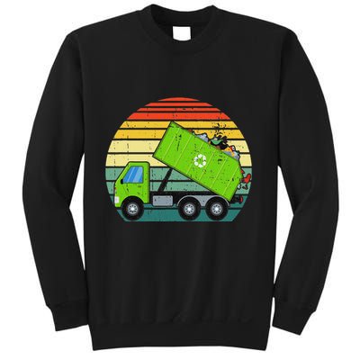 Retro Garbage Truck Waste Management Sweatshirt