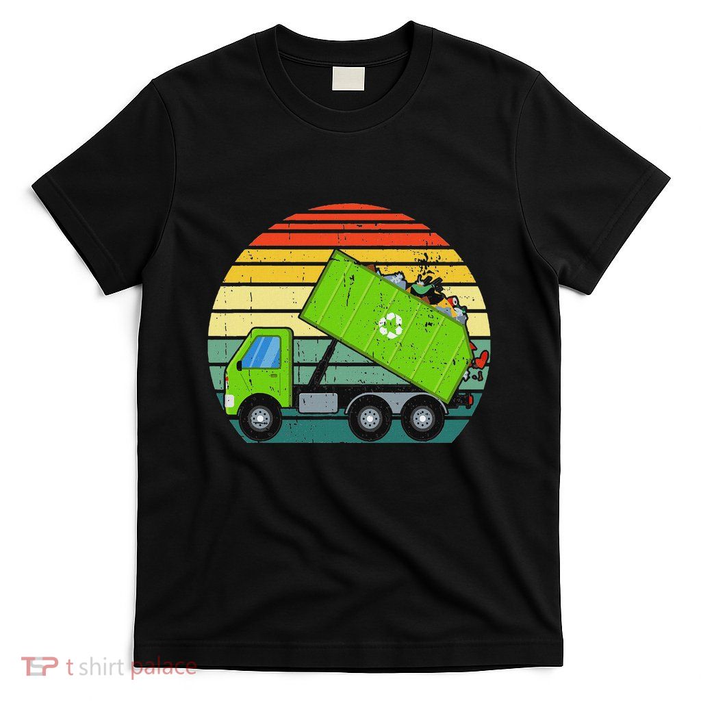 Retro Garbage Truck Waste Management T-Shirt