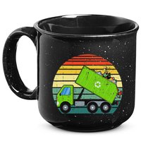 Retro Garbage Truck Waste Management 15oz Campfire Ceramic Mug