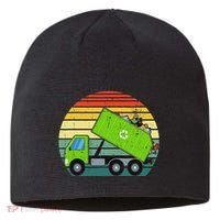 Retro Garbage Truck Waste Management Sustainable Beanie