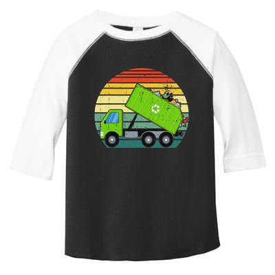 Retro Garbage Truck Waste Management Toddler Fine Jersey T-Shirt