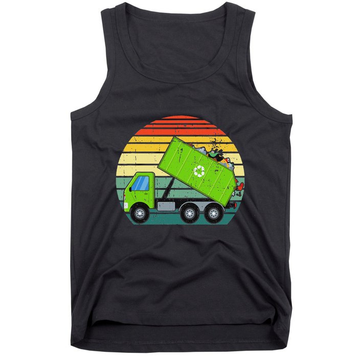 Retro Garbage Truck Waste Management Tank Top