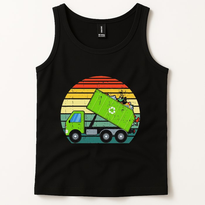 Retro Garbage Truck Waste Management Tank Top