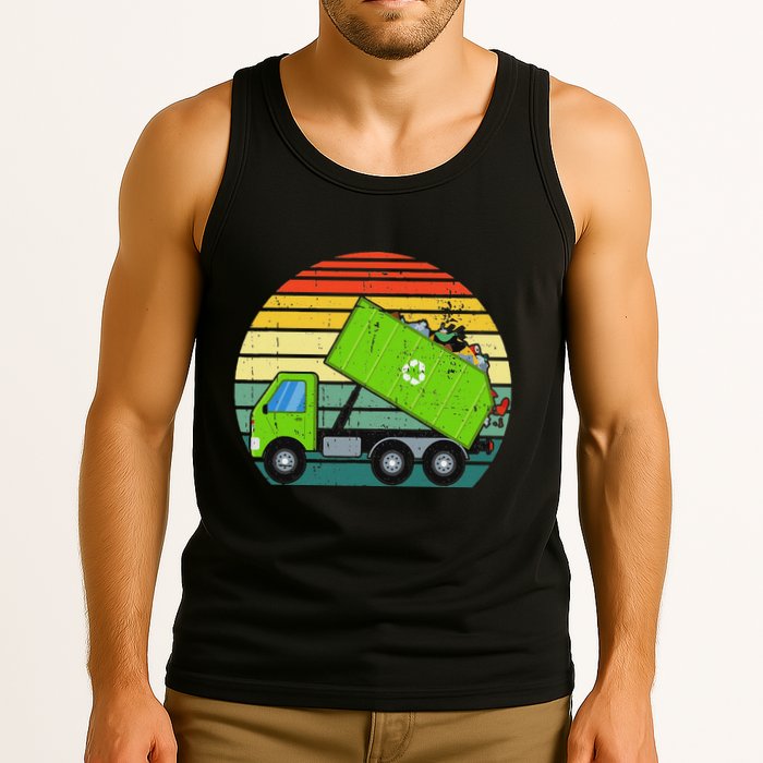 Retro Garbage Truck Waste Management Tank Top
