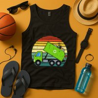 Retro Garbage Truck Waste Management Tank Top
