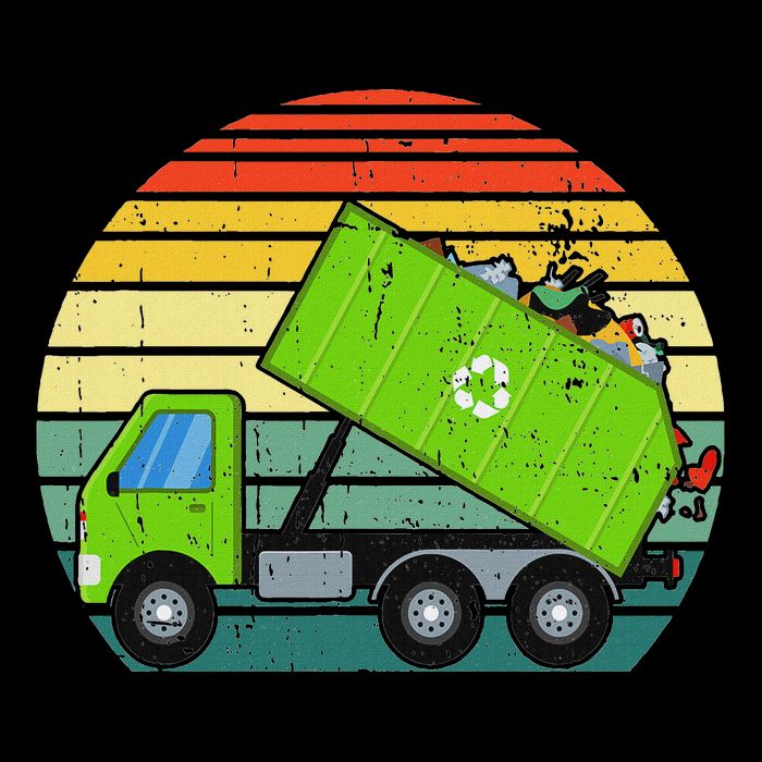 Retro Garbage Truck Waste Management Tank Top