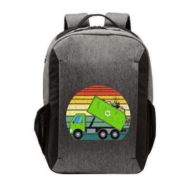 Retro Garbage Truck Waste Management Vector Backpack