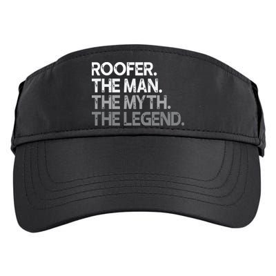 Roofer Gift The Man Myth Legend Adult Drive Performance Visor