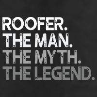 Roofer Gift The Man Myth Legend Golf Towel