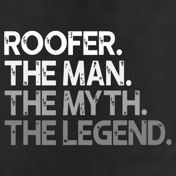 Roofer Gift The Man Myth Legend Golf Towel