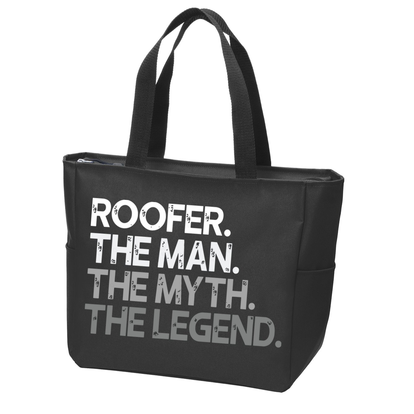 Roofer Gift The Man Myth Legend Zip Tote Bag