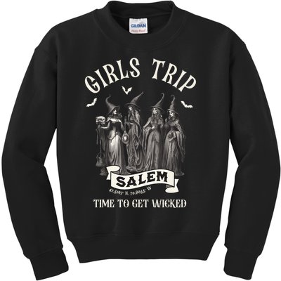 Retro Girls Trip Salem 1692 They Missed One Witch Halloween Kids Sweatshirt