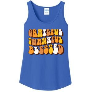 Retro Grateful Thankful Blessed Thanksgiving Gift Meaningful Gift Ladies Essential Tank