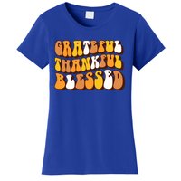 Retro Grateful Thankful Blessed Thanksgiving Gift Meaningful Gift Women's T-Shirt