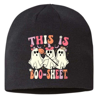 Retro Groovy This Is Boosheet Halloween Cute Ghost Costume Gift Sustainable Beanie