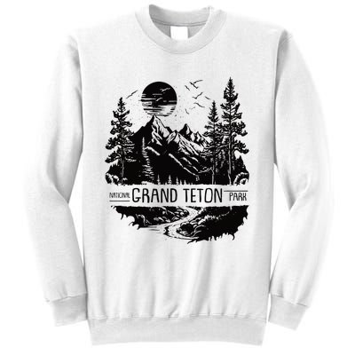 Retro Grand Teton National Park Us Vintage Grand Teton Sweatshirt