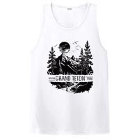 Retro Grand Teton National Park Us Vintage Grand Teton PosiCharge Competitor Tank