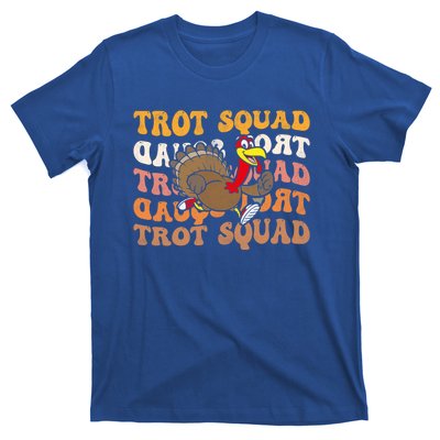 Retro Groovy Turkey Trot Squad Thanksgiving Turkey Runner Meaningful Gift T-Shirt