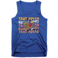 Retro Groovy Turkey Trot Squad Thanksgiving Turkey Runner Meaningful Gift Tank Top