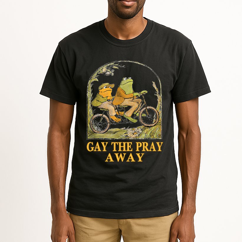 Retro Gay The Pray Away Frog &Toad Say Gay Rights Lgbt Pride Tall T-Shirt
