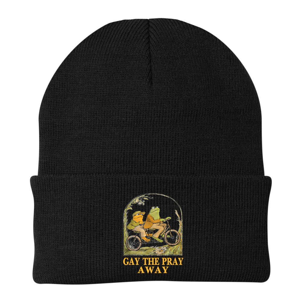 Retro Gay The Pray Away Frog &Toad Say Gay Rights Lgbt Pride Beanie
