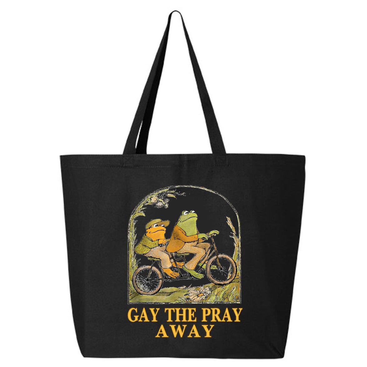 Retro Gay The Pray Away Frog &Toad Say Gay Rights Lgbt Pride 25L Jumbo Tote