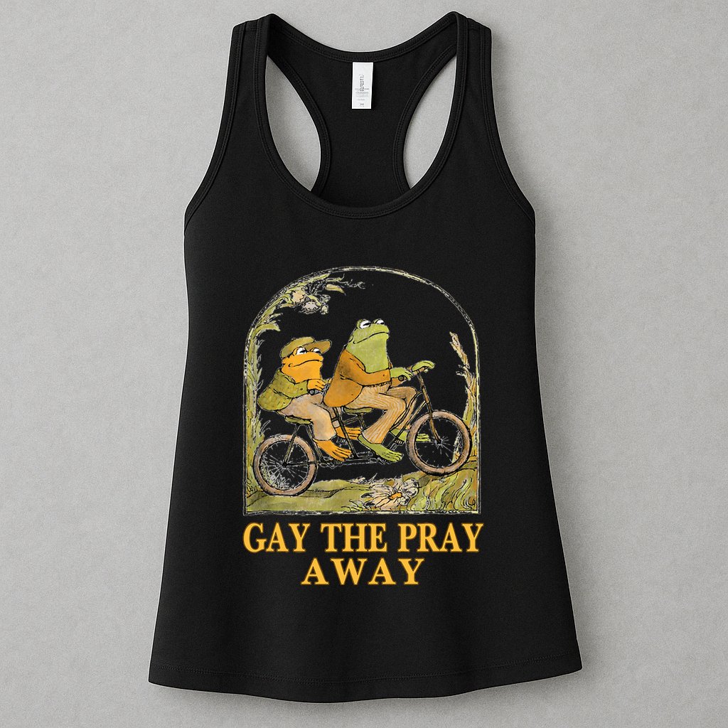Retro Gay The Pray Away Frog &Toad Say Gay Rights Lgbt Pride Womens Tank Top