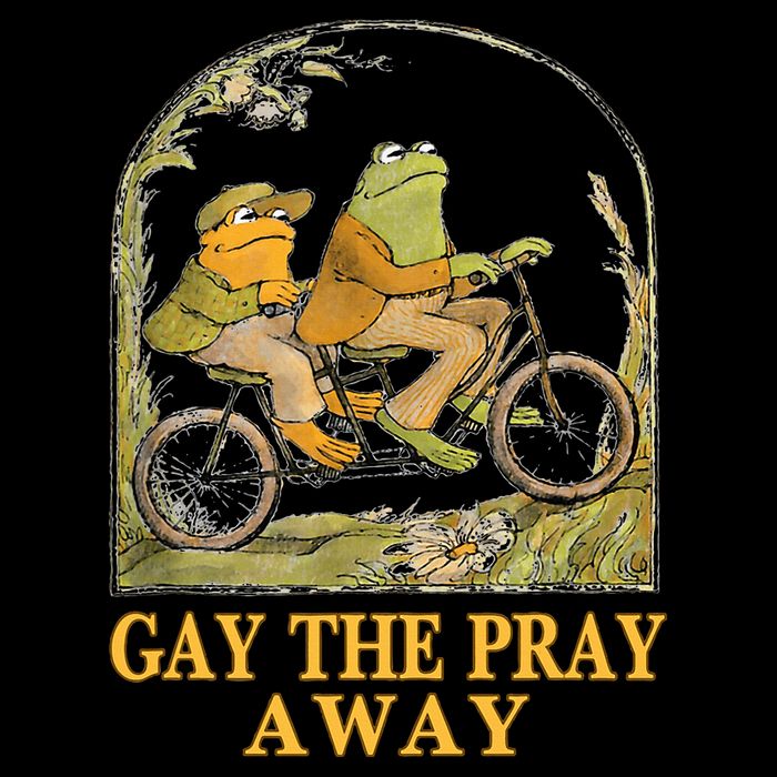 Retro Gay The Pray Away Frog &Toad Say Gay Rights Lgbt Pride Womens Tank Top