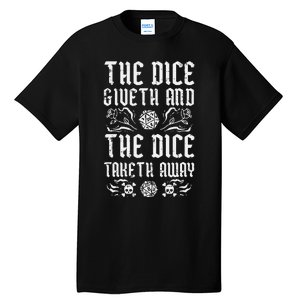 Rpg Giveth Taketh Funny Gamer Tall T-Shirt