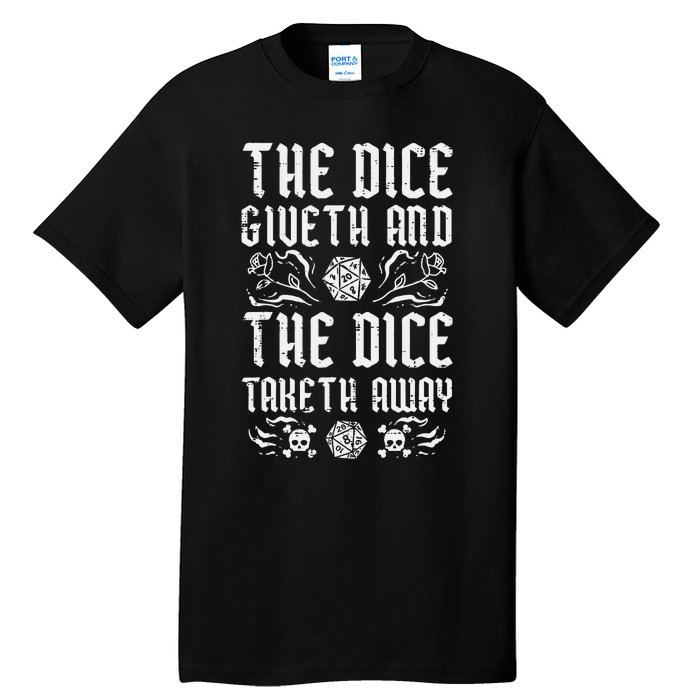 Rpg Giveth Taketh Funny Gamer Tall T-Shirt