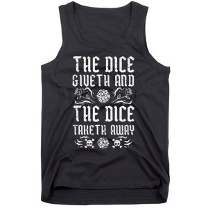 Rpg Giveth Taketh Funny Gamer Tank Top