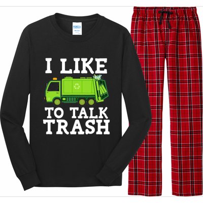 Recycling Garbage Truck Trash Collector Recycle Earth Day Long Sleeve Pajama Set