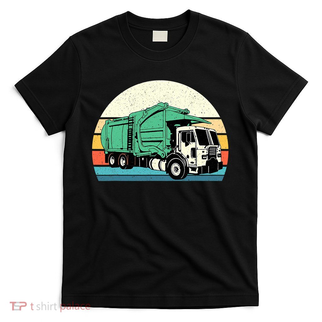 Retro Garbage Truck - Dump Trash Collector Recycling Lover T-Shirt