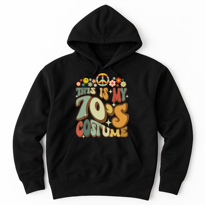 Retro Groovy This Is My 70's Costume Funny 70s Party Vintage Hoodie