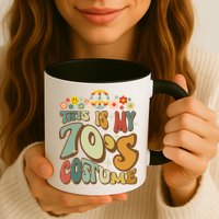 Retro Groovy This Is My 70's Costume Funny 70s Party Vintage Mug