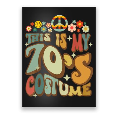Retro Groovy This Is My 70's Costume Funny 70s Party Vintage Poster