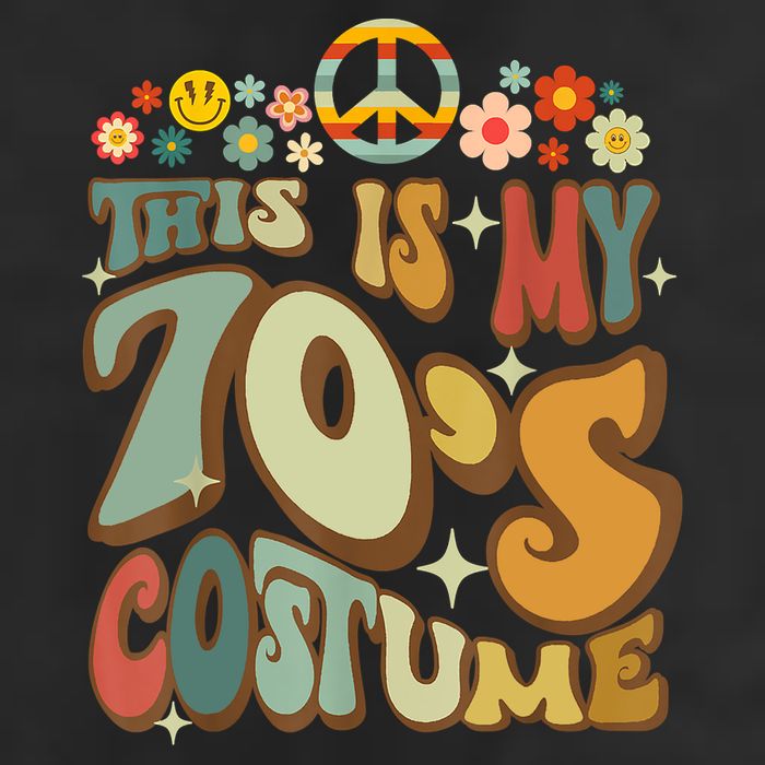 Retro Groovy This Is My 70's Costume Funny 70s Party Vintage Golf Towel