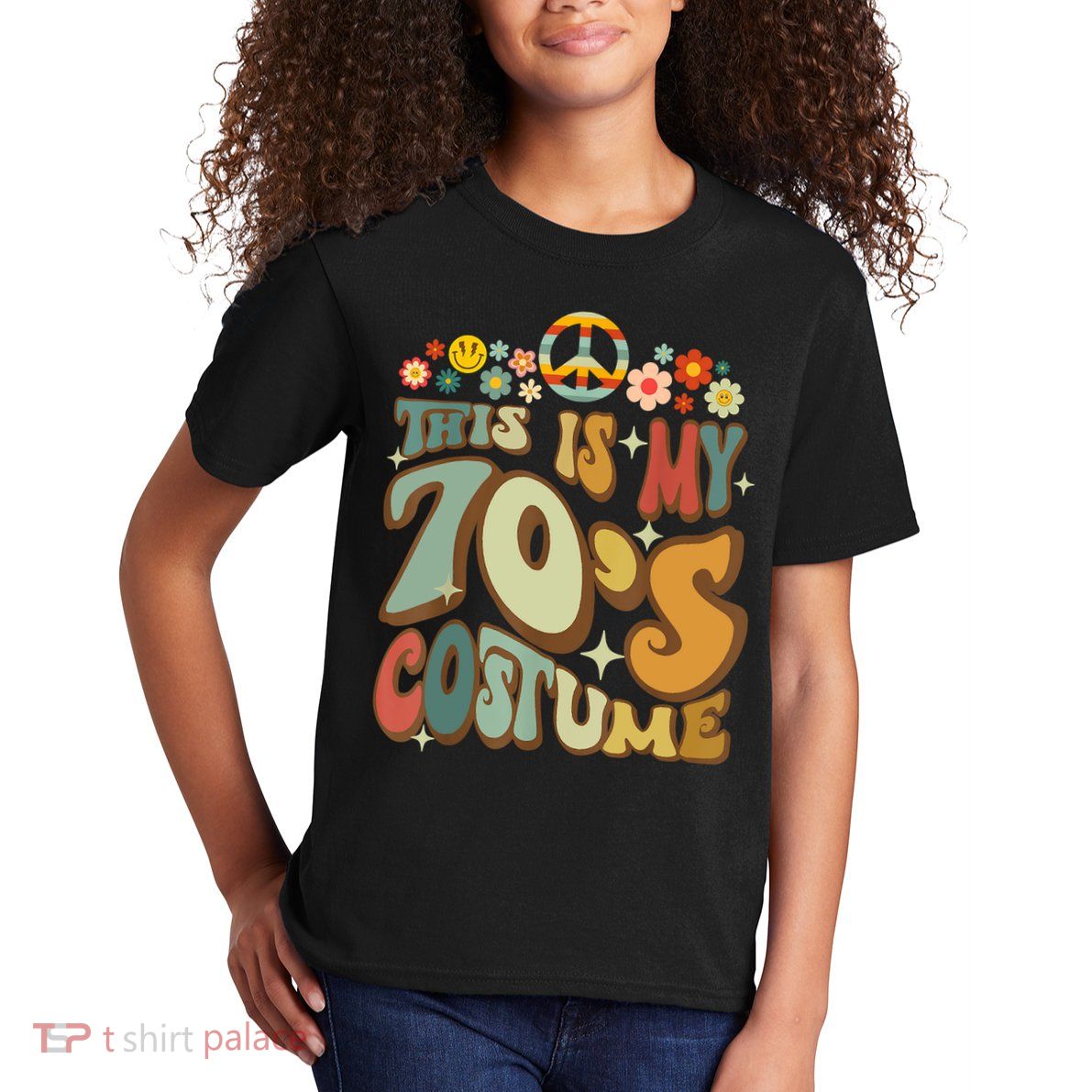 Retro Groovy This Is My 70's Costume Funny 70s Party Vintage Kids T-Shirt