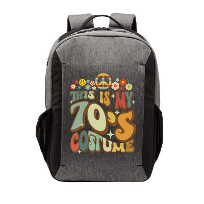 Retro Groovy This Is My 70's Costume Funny 70s Party Vintage Vector Backpack