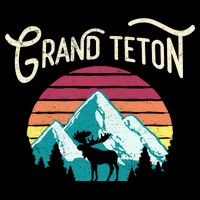 Retro Grand Teton National Park Wy Mountain State Cute Gift City Backpack
