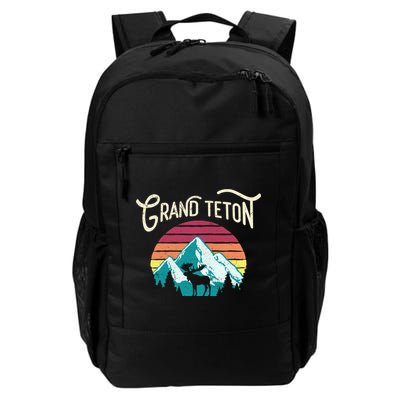 Retro Grand Teton National Park Wy Mountain State Cute Gift Backpack