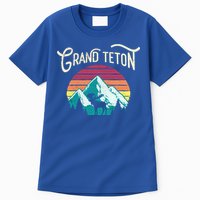Retro Grand Teton National Park Wy Mountain State Cute Gift Tall T-Shirt