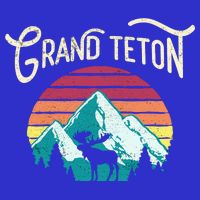 Retro Grand Teton National Park Wy Mountain State Cute Gift Tall T-Shirt
