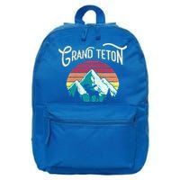 Retro Grand Teton National Park Wy Mountain State Cute Gift 16 in Basic Backpack