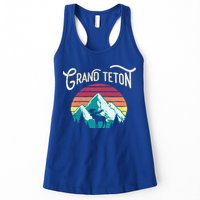 Retro Grand Teton National Park Wy Mountain State Cute Gift Womens Tank Top
